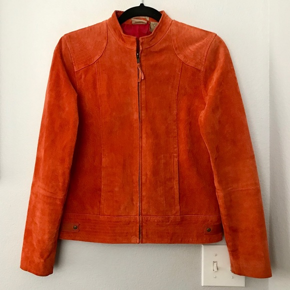Jackets & Blazers - Burnt Orange Leather Jacket